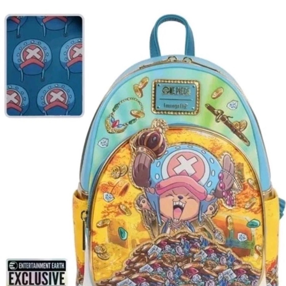 Loungefly One Piece Chopper Metalic Entertainment Earth Exclusive Mini Backpack